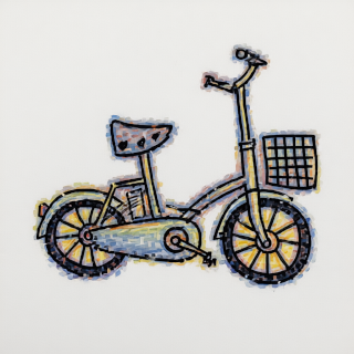 bike colored on silicon mac