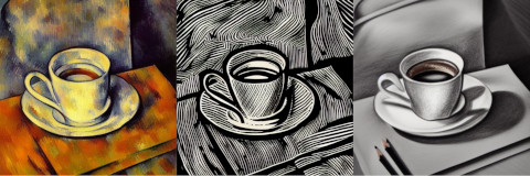 A cup of coffee image transfer